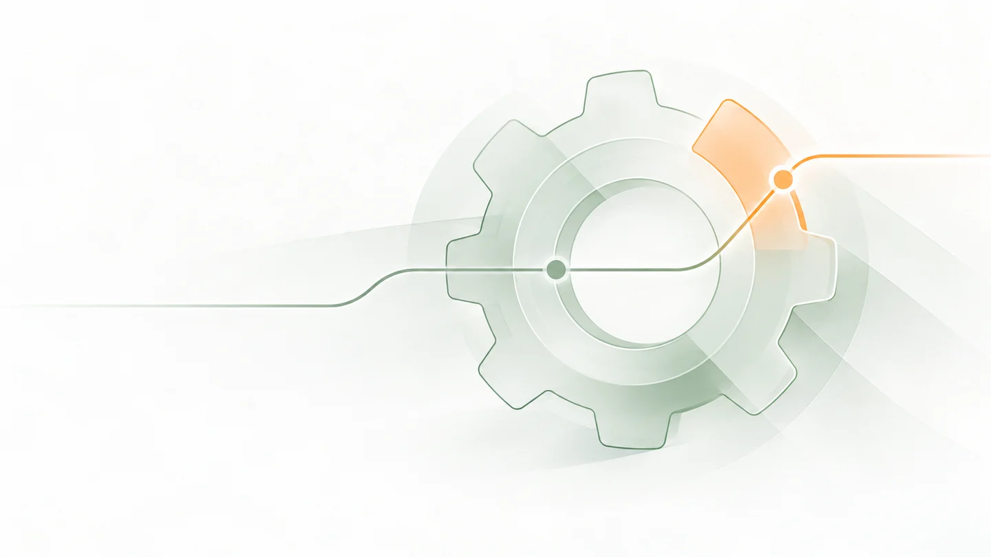 Abstract editorial illustration: The Business Cost of Unplanned Equipment Downtime